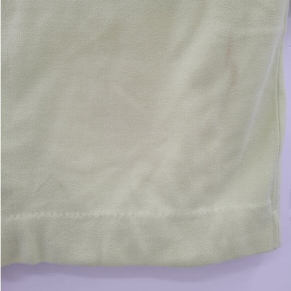 Chartreuse Green Vintage Knit Zipper Back Short Sleeve Mock Neck Sweater - Picture 8 of 11